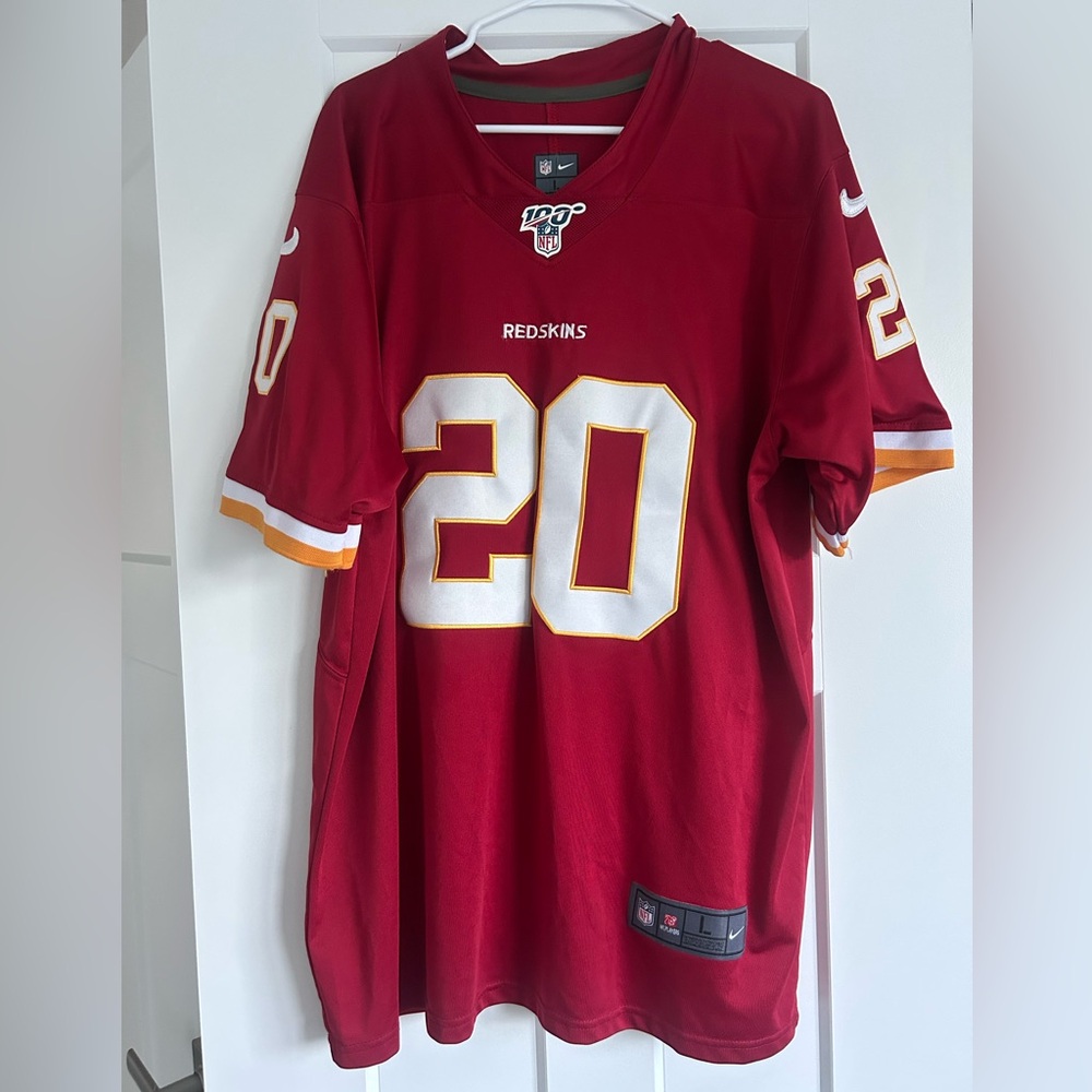 Redskins Burgundy Football Jersey with White and Gold
